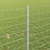 vidaXL Ограда с пост Сребрист 1 x 25 m Стомана