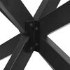 vidaXL Крак за трапезна маса с форма на паяк, антрацит, 120x68x(72-73) см, стомана
