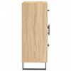 vidaXL Сайдборд, дъб сонома, 69,5x34x90 см, инженерно дърво