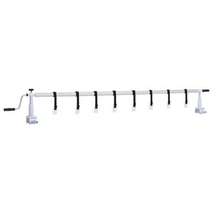 vidaXL Ролка за покривало на басейн с пластмасова основа