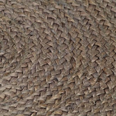 vidaXL Ръчно тъкан килим от юта, кръгъл, 150 см, сив