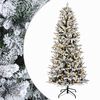 vidaXL Изкуствено коледно дърво с хингед 150 см 150 LED светодиода