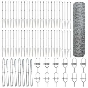 vidaXL Стълб за ограда. Сребристо