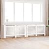 vidaXL Паравани за радиатори, 2 бр, бели, 152x19x81,5 см, МДФ