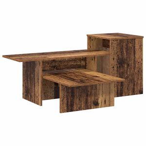 vidaXL Конзолна маса Старо дърво 91,5 x 35 x 38,5 см