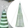 vidaXL LED коледна елха 1028 светодиода студено бяло 403 см