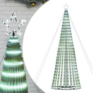 vidaXL LED коледна елха 1028 светодиода студено бяло 403 см