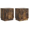 vidaXL Нощно шкафче 2 pcs Опушен дъб 43 x 34,5 x 47 см