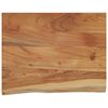 vidaXL Стенен рафт, 50x40x2,5 см, правоъгълен, масив акация, жив ръб