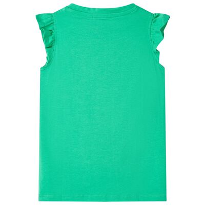 Детска тениска, зелена, 92