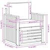 vidaXL Комплект дивани за открито Солидно акациево дърво и полиестер