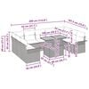 vidaXL Градински Софа Комплект с възглавница 10 pcs Сив
