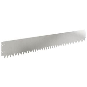 vidaXL Ограда за трева 30 pcs 103 х 15 см Стомана Сребристо