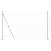 vidaXL Оградa с колчета Сребрист 1.5 x 10 m Стомана