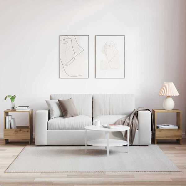 vidaXL Етажерка за списания 2 pcs Дъб 35 x 30 x 45 см