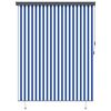 vidaXL Ролетна щора Синьо и бяло 200 x 250 см Текстил и Алуминий