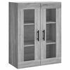 vidaXL Стенен шкаф сив сонома 69,5x34x90 см