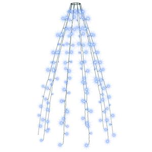 vidaXL Коледни лампички за елха тип мрежа, 150 LED, сини, 150 см