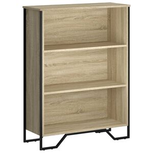 vidaXL Библиотека, сонома дъб, 80x31x106 см, инженерно дърво