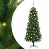 vidaXL Коледно дърво с 300 LED светодиода с поставка Зелен 240 cm ПЕ