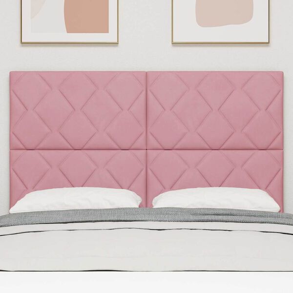 vidaXL LED глава Розово 160 cm Изкуствена