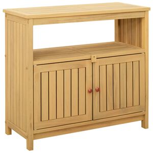 vidaXL Градинска конзолна маса Светъл акация 80 x 35 x 75 cm