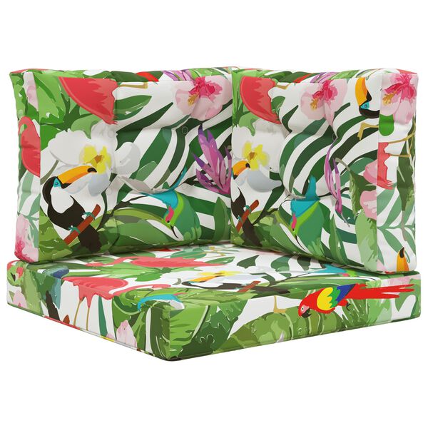 vidaXL Възглавница за диван на открито 3 pcs цветно Полиестер