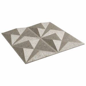 vidaXL Стенни панели 12 бр. 50 x 50 cm Оригами Бетон XPS Пяна