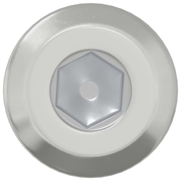 vidaXL Винт с глава 2 pcs Сребрист М6 x 15 мм Стомана