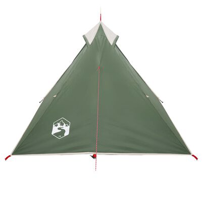 vidaXL Къмпинг палатка типи, 1-местна, зелена, водоустойчива