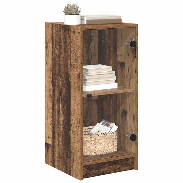vidaXL Служебен шкаф Старо дърво 35 x 37 x 76 см Инженерно дърво