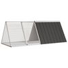 vidaXL Клетка за зайци антрацит 201,5x80,5x71 см поцинкована стомана