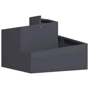 vidaXL Градинска саксия Антрацит 60 x 60 x 50 см