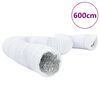 vidaXL Вентилационен канал алуминий и PVC 6 м &Oslash;10 см