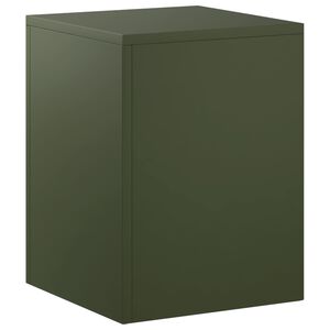 vidaXL Стойка за растения Маслиненозелено 30 x 30 x 40 cm