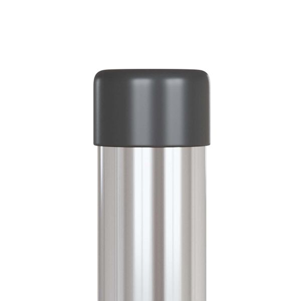 vidaXL Стълб за ограда. 12 pcs Сребрист 110 cm