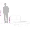 vidaXL Градински лаундж комплект тъмносиви възглавници 2 части акация
