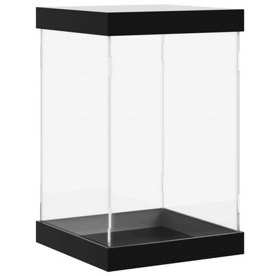 vidaXL Кутия витрина, прозрачна, 14x14x22 см, акрил