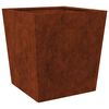 Градинска саксия vidaXL 50x50x50 cm от атмосферна стомана