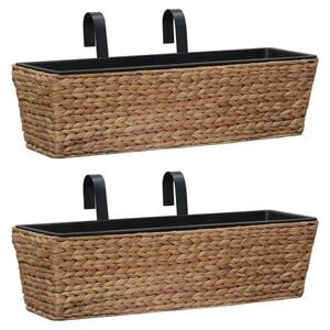 vidaXL Кашпи, 2 бр, воден хиацинт