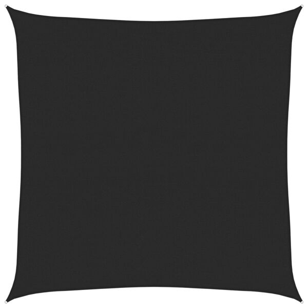 vidaXL Платно-сенник, 160 г/м&sup2;, черно, 6x6 м, HDPE