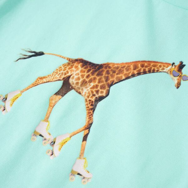 Детска тениска, светла аква, 104