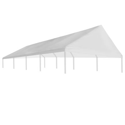 vidaXL Покривало за парти шатра, 4х8 м, бяло