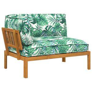 vidaXL Комплект дивани с възглавница Мотив с листа 133 x 92 x 69 см