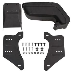 vidaXL Подлакътник за кола универсален черен 14x30x(32-48,5) см ABS