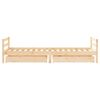 vidaXL Рамка за детско легло с чекмеджета 90x200 см масивно дърво бор