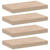 vidaXL Рафтове за стена, 4 бр, 40x23,5x4 см, инженерна дървесина