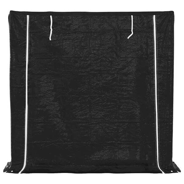 vidaxL Стойка за дърва за огрев с дъждобран, 200x40x200 см