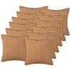 vidaXL Калъфка за възглавница 12 pcs HOUTEN Бежово 50 x 50 cm Букле