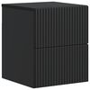 vidaXL Спален шкаф с монтаж на стена Черно 33 x 34,5 x 40 см